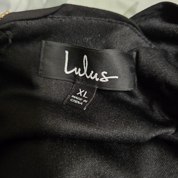 NWT Lulus Larsa Gold Sequin Backless Mini Dress in XL - Picture 3 of 6